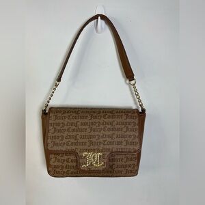 Juicy Couture Brown Monogram Shoulder Bag
